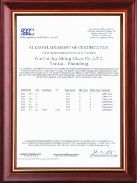 SGCC - Joy Shing Glass Co., Ltd.