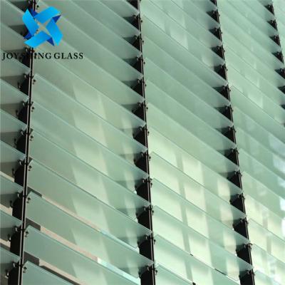 China Adjustment Flat Louver Glass Blade Customized Size CE Certificate for sale