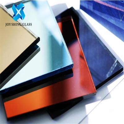 China 2mm 3mm 4mm Coloured Mirror Glass For Interior Decoration / Furniture for sale