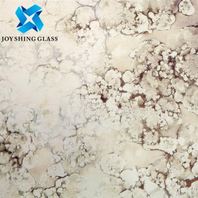 China Golden Antique Mirror Glass Sheets Customized Size Thickness Pattern for sale
