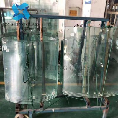 China Curved Laminated Glass 5+5mm Interlayer White Glass Tempered Glass Processing for sale