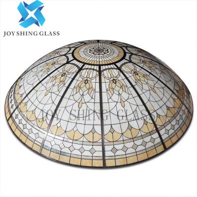 China Luxury Tempered Church Stained Glass 3mm-22mm For Church Domes for sale
