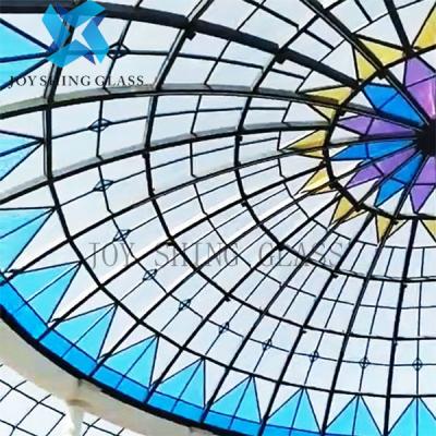 China Curved Church Stained Glass, Church Glass Roof Customization for sale