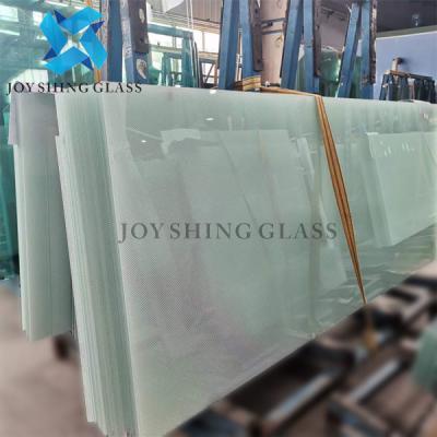 China Clear Acid Etched Glass Thickness Color Size Pattern Shape Customization for sale