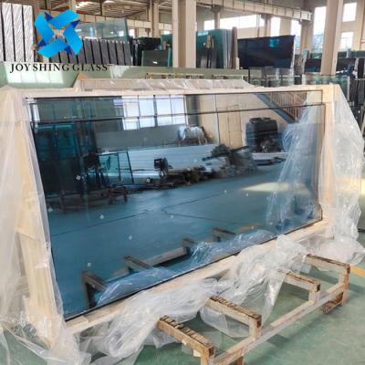 China Customized Blue Grey Tinted Insulated Glass For Curtain Wall for sale