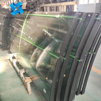China Customized Ultra Clear Curved Tempered Insulated Glass Units for sale