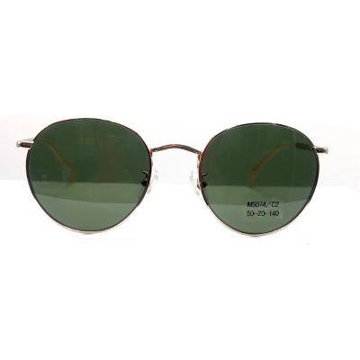 China MS074 Retro Round Metal Sunglasses for sale