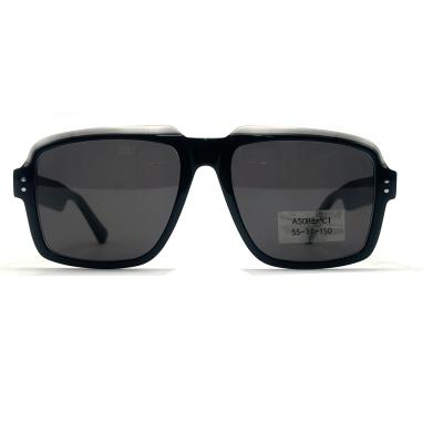 中国 AS082 Acetate Frame Sunglasses with CR 39 Lens Material and 100% UV Protection 販売のため