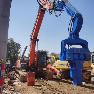 China PV Pile Clamp Excavator Mounted Vibro Hammer For Solar / Wind Construction Project for sale