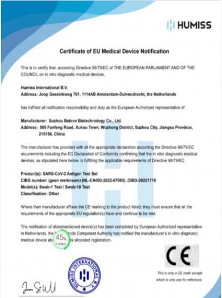 HUMISS CE - Suzhou Belove Biotechnology Co., Ltd