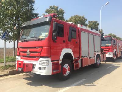 China 350hp Emergency Rescue Fire Truck Red Colour Diesel Fuel Type for sale