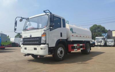 China HOWO 4X2 Engineering Emergency Vehicle , 10 Cubic 10 Tons Water Tank Truck for sale