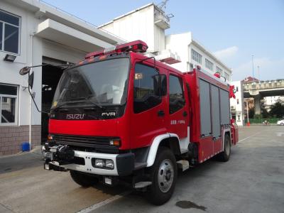 China ISUZU 240HP Light Rescue Fire Truck 6 Wheeled With 5 Ton Crane for sale