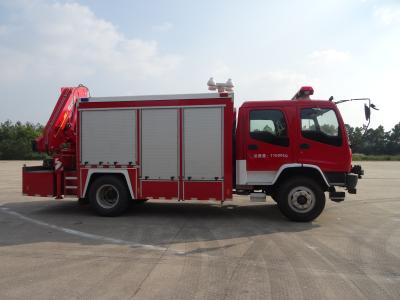 China ISUZU Diesel Fire Department Engine , 177KW 4x2 Mini Tanker Fire Truck for sale