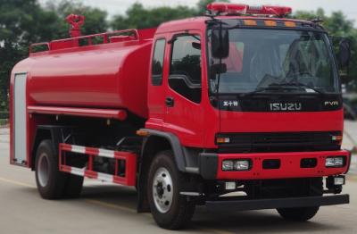 China ISUZU 240HP Water Tank Fire Truck 10800L Capacity For Forest Use for sale
