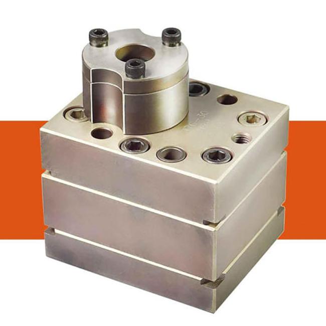 High precision chemical fiber spinning gear metering pump front view