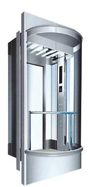 China Fuji VVVF Control Observation Elevator Machine Room Passenger Elevator for sale