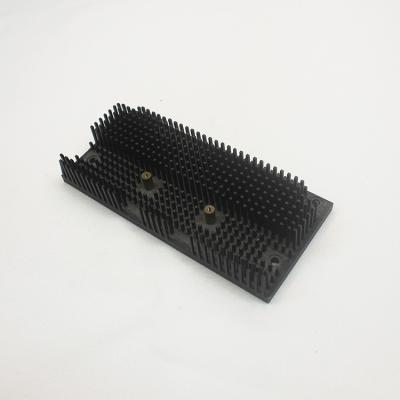 Китай Материальный алюминиевый черный анодированный теплоотвод AL6063-T5 для электроники CNC промышленной продается