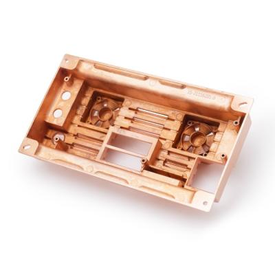 China Anti Erosion Zinc Alloy Die Casting Parts Enclosure With Plating Gold Surface for sale