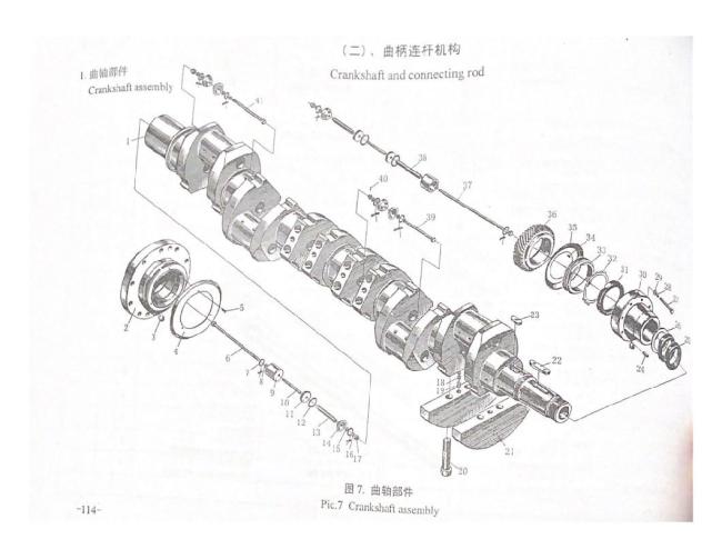 Jinan Repair 12V Diesel Engine Parts Idel Gear, Camshaft