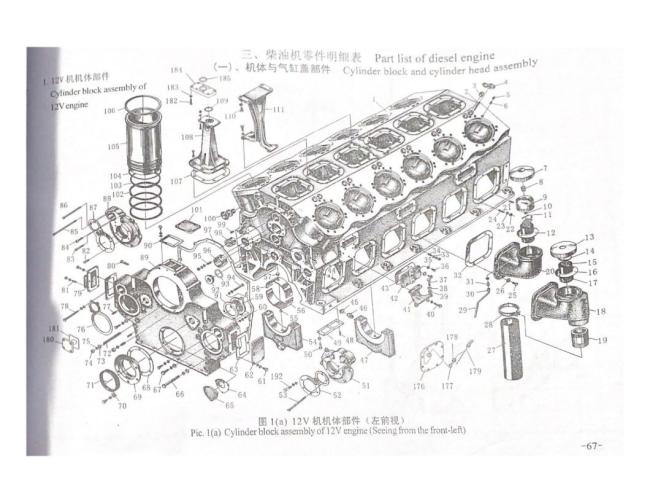 Diesel Engine Spare Parts Stop Thrust Plate for H12V190