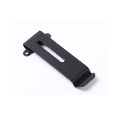 China Custom 0.2mm Stainless Steel Stamping Parts Walkie Talkie Back Clip for sale