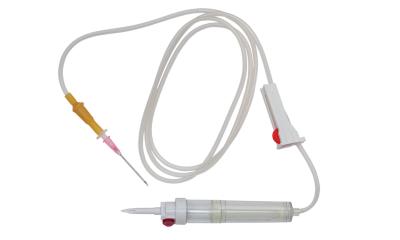 China 150cm Medical PVC Disposable Blood Transfusion Set With Flow Rate Control for sale
