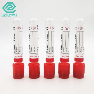 中国 赤い帽子の安全血塊の活性剤の血のコレクションの管1-10ml 販売のため