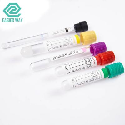China 6ml 8ml Blood Collection Supplies Non Toxic With Red Purple Yellow Grey Green Blue Black Cap for sale