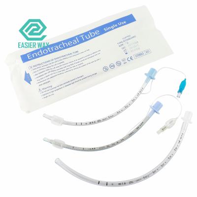 China Medical Disposable Catheter Tube Uncuffed Cuffed Reinforced Endotracheal Tubes for sale