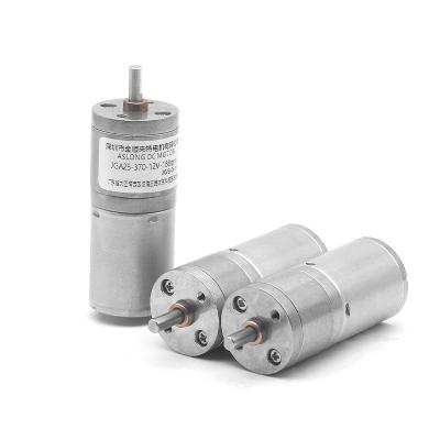 Chine moteur de réducteur de C.C de 6V 12V 24V 6000rpm 370 avec le réducteur de boîte de vitesse de Dia25mm à vendre