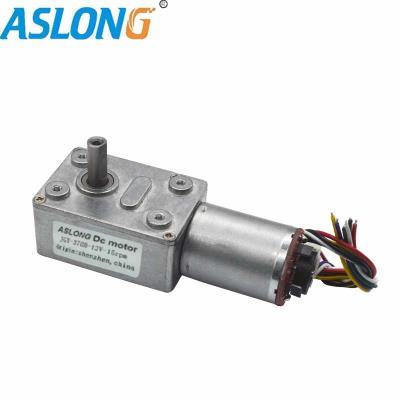 China 90D Worm Gearbox Reducer 115rpm With 11PPRR Hall Sensor Encoder for sale