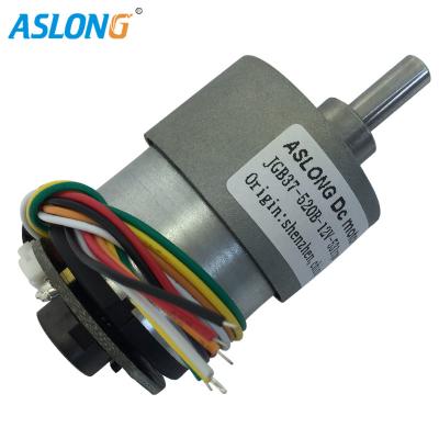 Chine Moteur électrique Hall Encoder 1600RPM de vitesse de C.C d'Aslong Jgb37 520gb à vendre