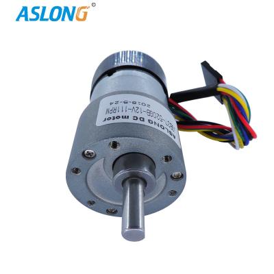 Chine Moteur électrique Hall Encoder 1600RPM de vitesse de C.C d'Aslong Jgb37 520gb à vendre