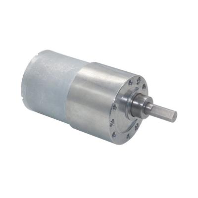 China High Torque 37mm Brushed Electric DC Gear Motor Low Rpm 7RPM For Robot for sale