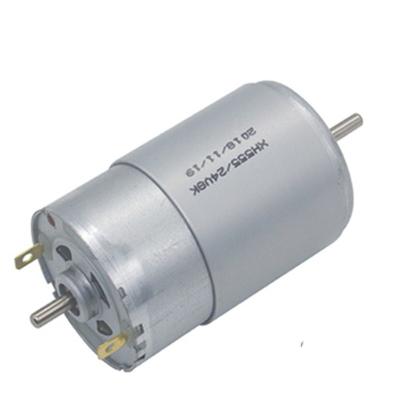 China 555 Double Shaft Micro Brushed DC Motors 8000rpm 24 Volt Gear Motor for sale