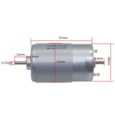 Chine le C.C balayé micro du double axe 555 circule en voiture 8000rpm 24 moteurs de vitesse de volt à vendre