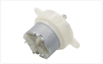 China Brushed Plastic 12v Permanent Magnet Motor 10RPM Eccentric Shaft for sale