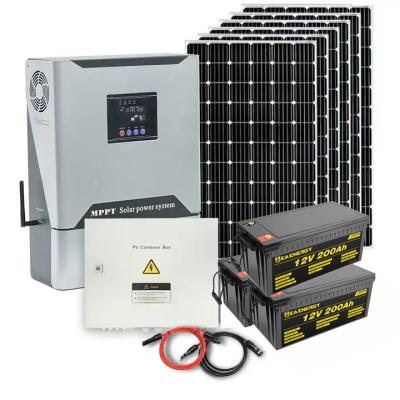 China Home 8kW Solar Energy System With MPPT 36V 200Ah Battery Backup Power for sale