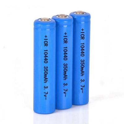 China 3.7v 350mah AAA Rechargeable Battery ICR 10440 Lithium Ion Cell for sale