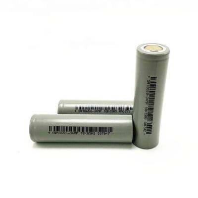 China baterias de Ion Cell Flat Top Lithium do lítio de 3.7V 3400mAh 18650 à venda