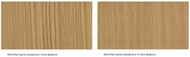 MicroPerf acoustic panel installation example