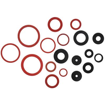 China Flat Round Custom Silicone Rubber Parts , Rubber Spacer Washer For Hose Plumbing Taps for sale