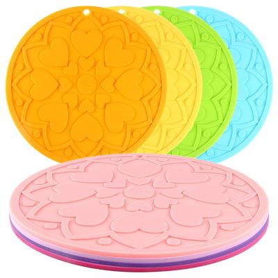 China Heat Isolated Rubber Pot Holder Multi Color For Home Kitchen for sale