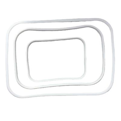 China Personalized Square Rubber O Rings Transparent For Floodlight Lamp LED light Seals for sale