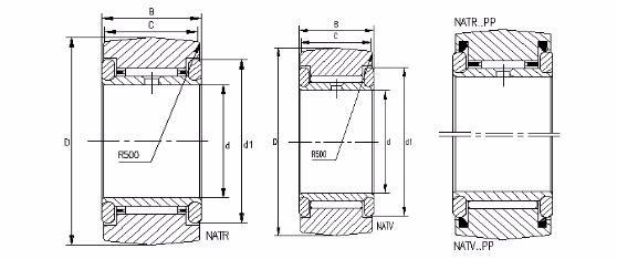 China Factory NATR NATV NATR6 NATV6 PP 6x19x12 Cam Follower Needle One Way Roller Bearing Track Bearing