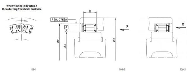 BWX136324 57.76*74.427*19 DC5776H Freewheel Overrunning Clutch One Way Sprag Clutch Bearings Manufacturer