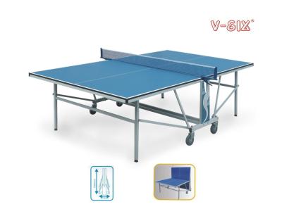 China Easy Installation Foldable Table Tennis Table Double Folding For Physical Training for sale