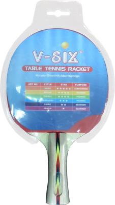 China paleta de los tenis de mesa del tablero de madera de 6m m buena, estafas de encargo del ping-pong con caucho en venta