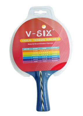 China 1.8mm Sponge 5 star Table Tennis Rackets Blue Plywood For Competition Player for sale
